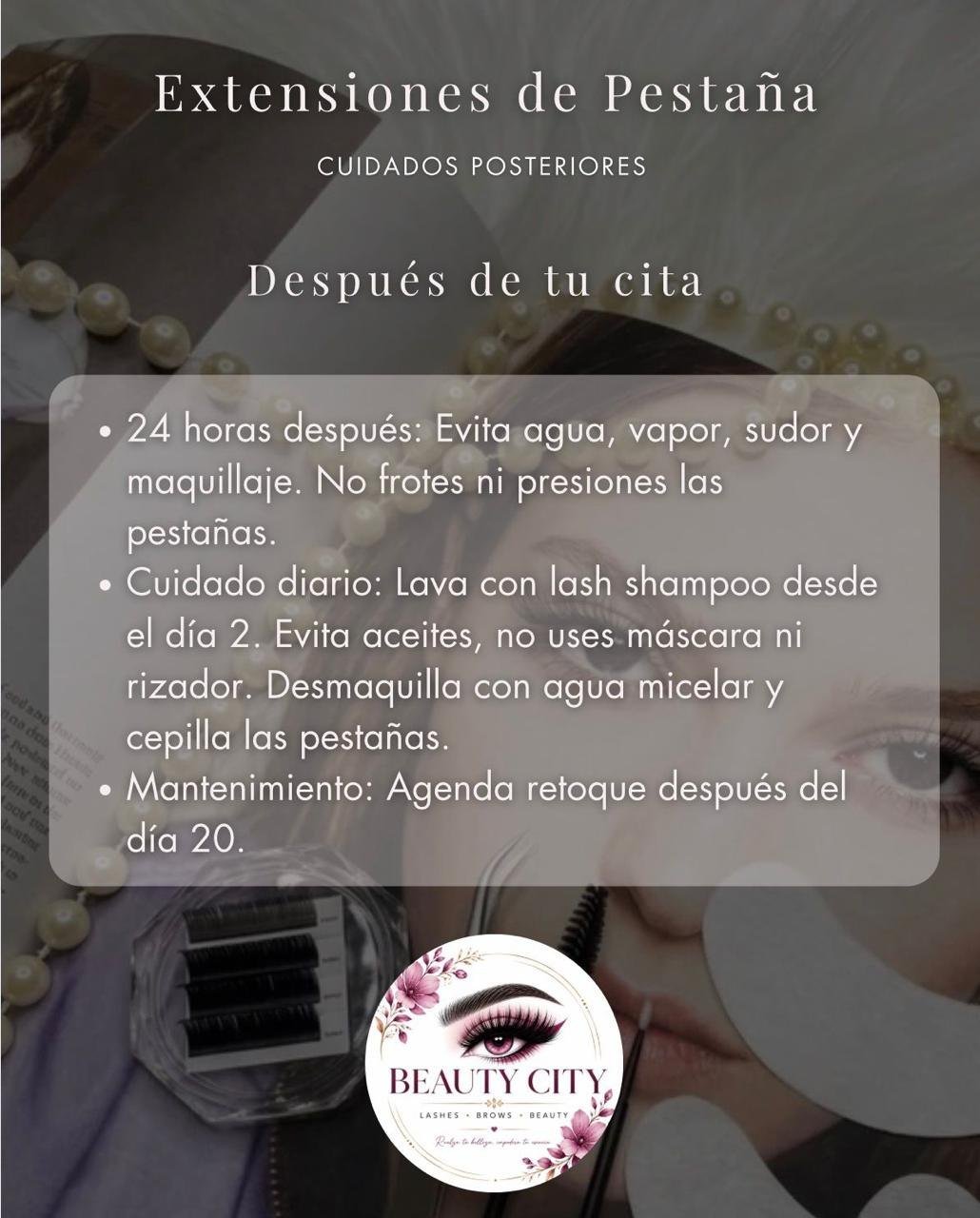 Pestañas: cuidados después de tu cita